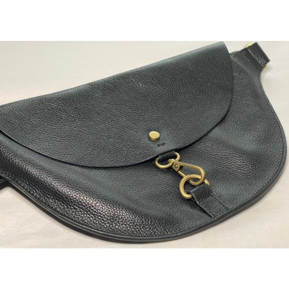 Banana Republic Factory Black Leather Crossbody Bag - Picture 3 of 10